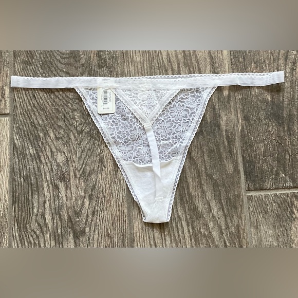 New SO Intimates Lace G-String Panties White Size You Pick Size - Picture 2 of 2
